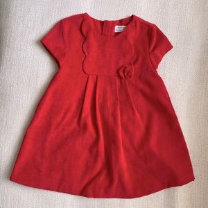 Mayoral red velvet dress, sz 12m